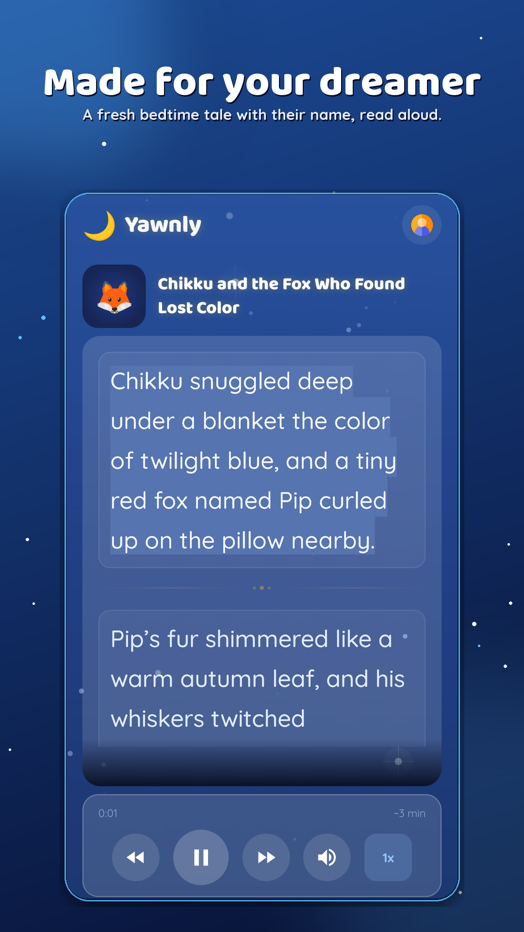 App reader screenshot